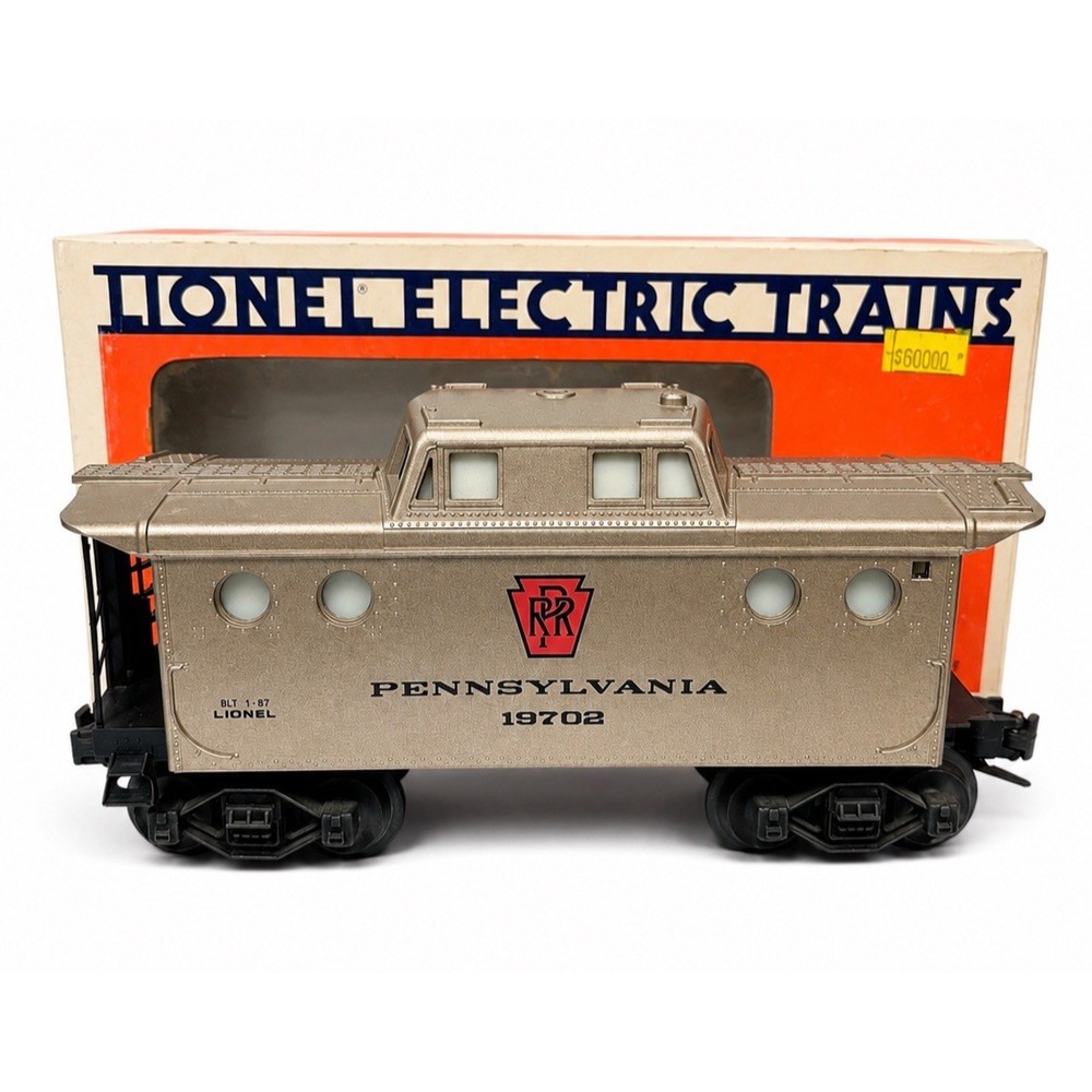 Lionel 6-19702 PRR N5C Porthole Caboose Lighted O Gauge Gold w/ Box Tested